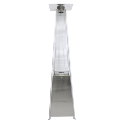 Patio Heater - Stainless Steel Pyramid Flame Gas - 42,000 BT